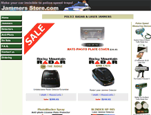 Tablet Screenshot of jammersstore.com